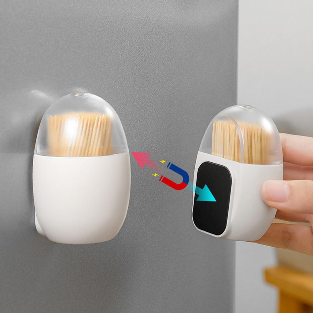 Magnetic Toothpick Holder for Fridge Sturdy Safe Toothpick Holder Container Large Capacity