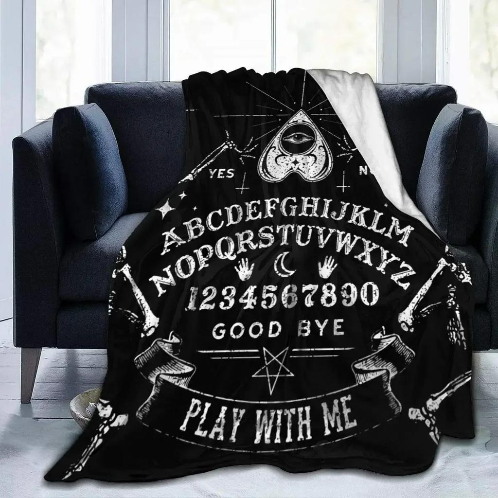Halloween Hexenhafte Hexe Decke Flanell Überwurfdecke Leicht Weich Gemütlich Sofa Bettdecke für Männer Frauen Teenager Halloween Geschenke