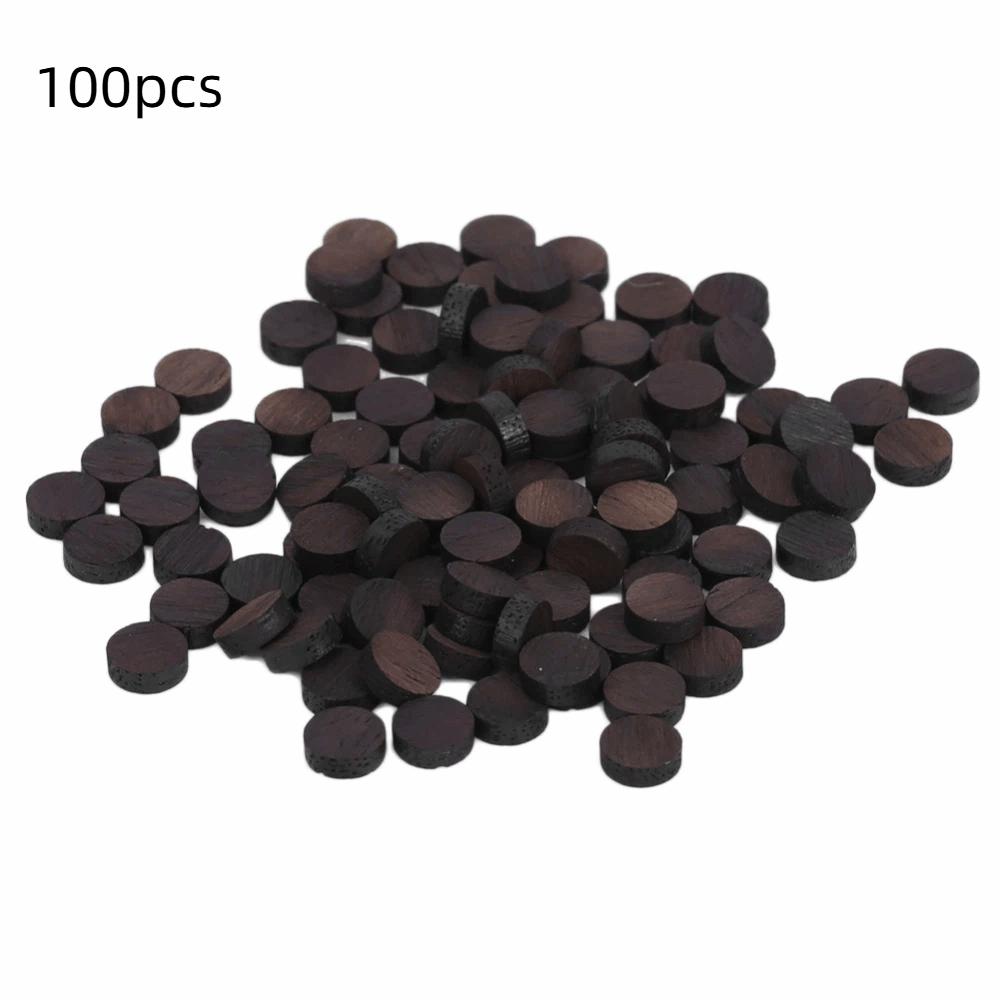 100PCS Rosewood Material Guitar Inlay Dots Wood Color Guitar Accessories  Musical Instrument Parts