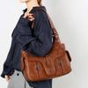 Vintage Kunstleder Umhängetasche mit mehreren Taschen Damen Handtasche Lässig Klassisches Design