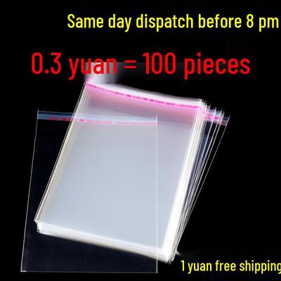 Transparent Self-Adhesive OPP Clothing Bag with Card Header