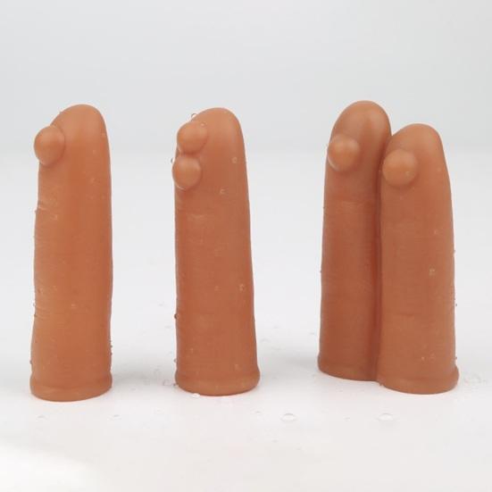 Yousheng G-spot Finger Sleeve Massager Liquid Silicone Material Finger Sleeve with Bump for Clitoris Breasts Stimulation Adult Couple Sex Toy