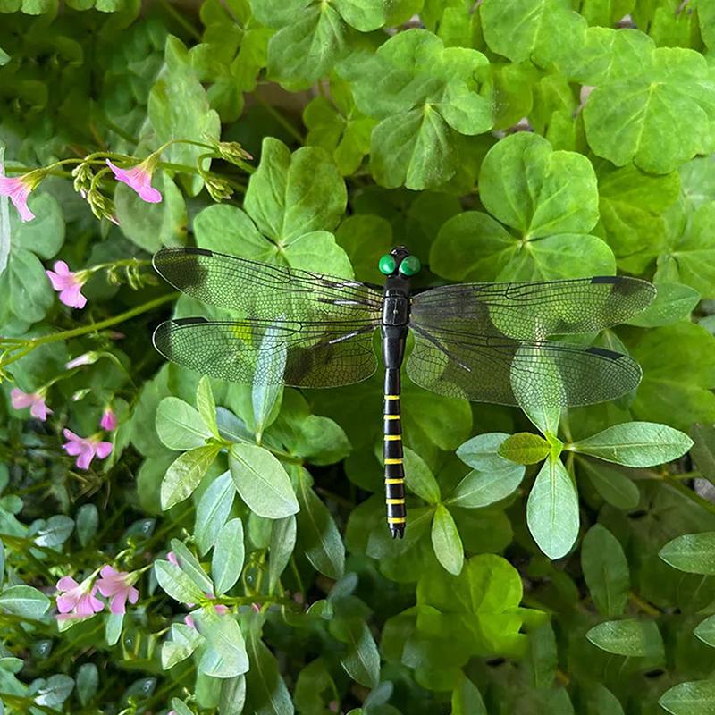 Outdoor Mosquito Repellent Simulation Stick Dragonfly Rope Dragonfly Repellent Artifact Dragonfly Stakes Yard Plant Lawn Decor