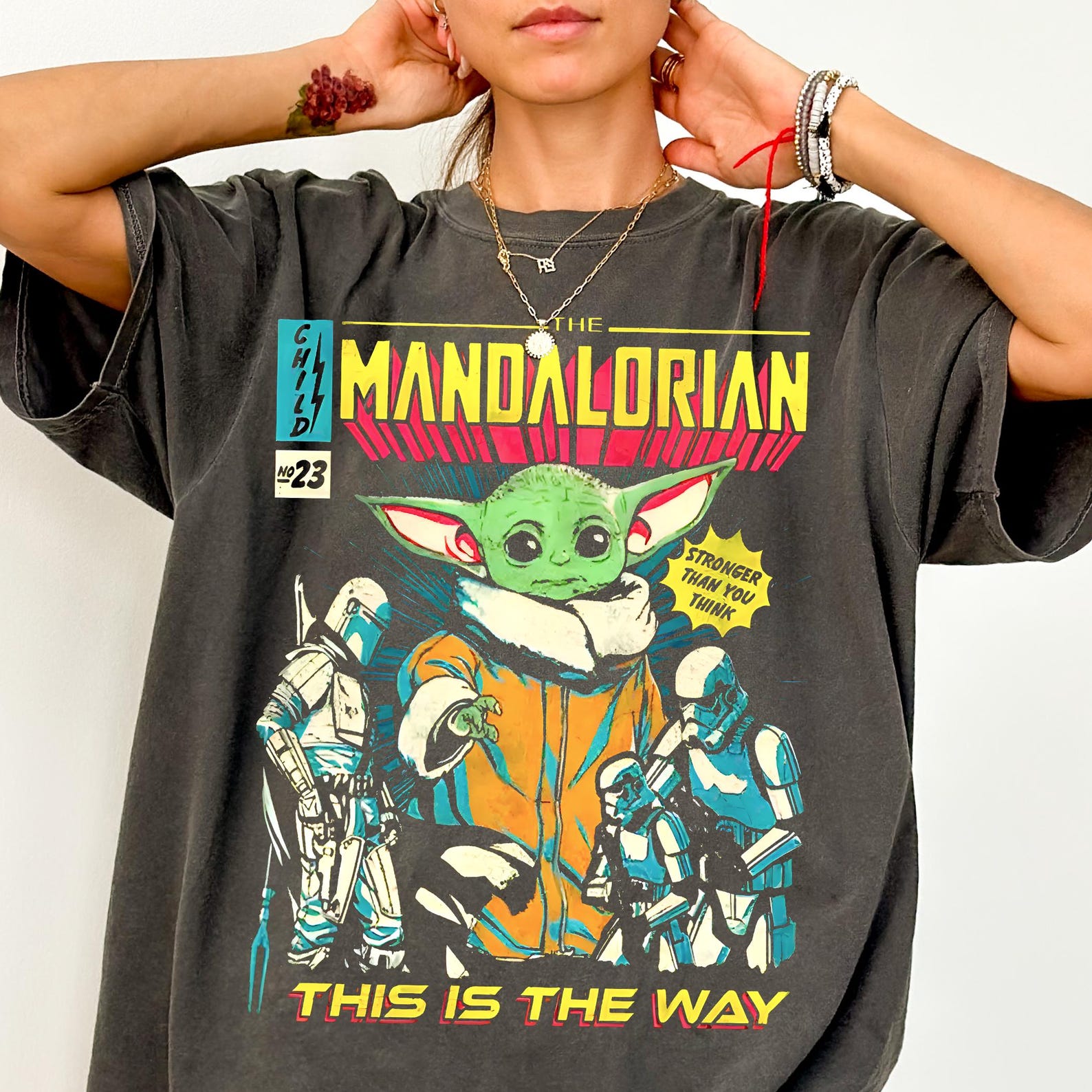 Vintage Grogu This Is The Way Shirt - Mandalorian Tee,Star Wars Tshirt,Grogu Sweatshirt L