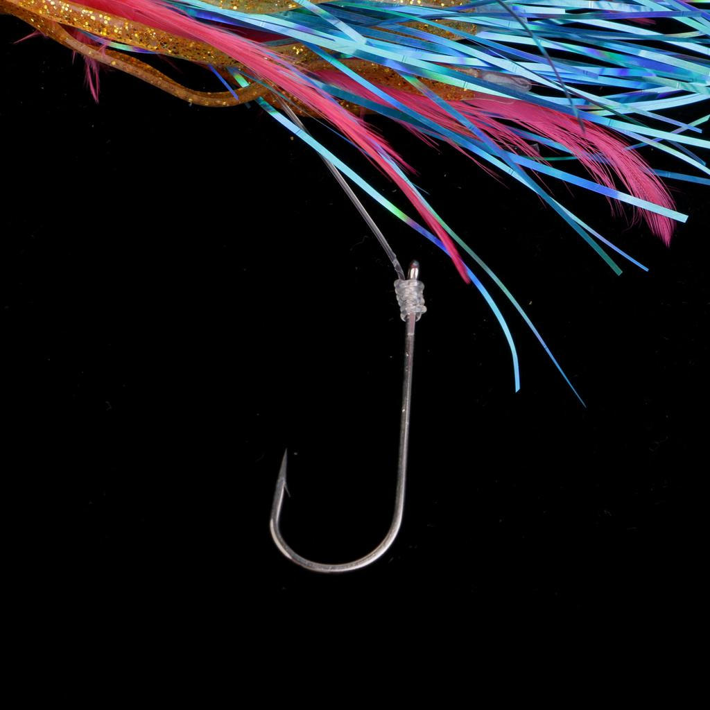Head Saltwater Fishing Squid Skirt Soft 14cm