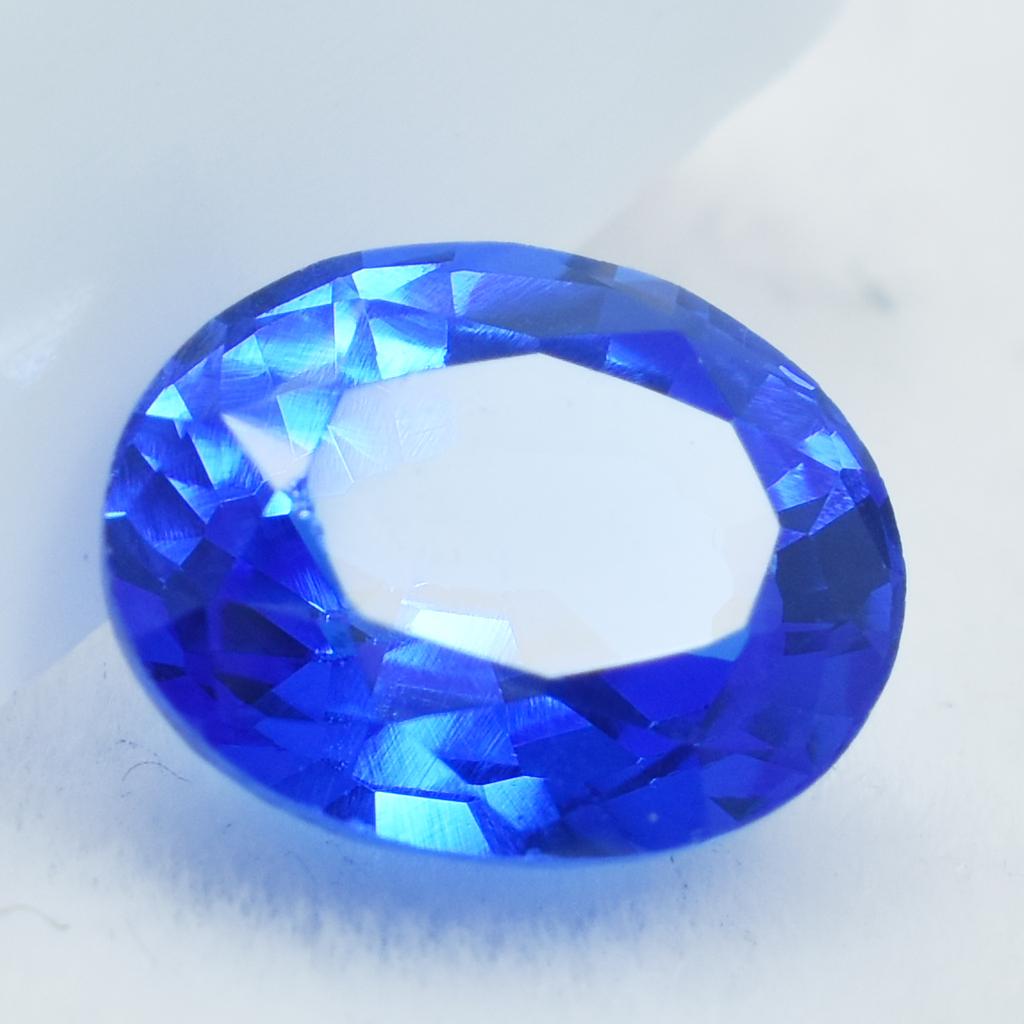 Natural Oval Cut 2 Ct Blue Sapphire Earing Size CERTIFIED Gemstone For Gift SU-701