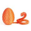 3D Printed Snake Egg Action Figure Toys Creative Stress Relief Rotatable Desktop Ornament Gift for Kids Adults
