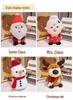 Christmas Santa Claus, Snowman, and Reindeer Plush Toy Decorations