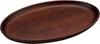 Yamako Wooden Cafe Tray, Oval, Brown, 15378