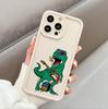Emery for iPhone 16 ProMax matte non-slip silicone mobile phone case creative cartoon dinosaur