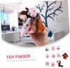Milisten Wolf and Lambs Finger Puppets Soft Durable Hand Puppets for Interactive Play At Home and School Gifts for Boys and Girls