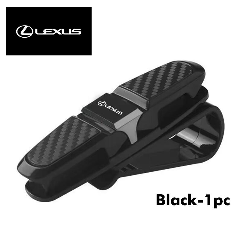 

Carbon Fiber Car Interior Sun Visor Sunglasses Clip Eyeglasses Holder For Lexus CT ES GS NX IS250 CT200h IS300h ES300h ERX400h