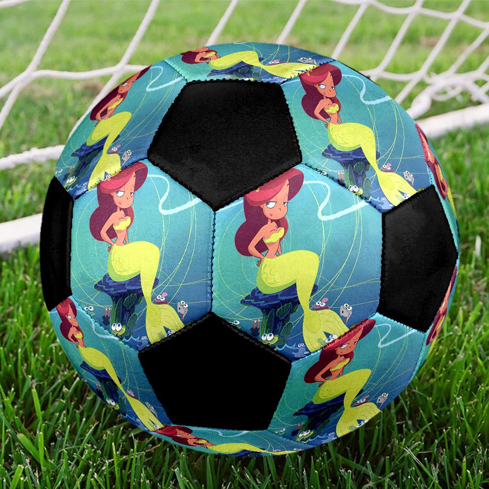 Zig & Sharko Theme Size 5 Soccer Ball, Suitable for Both Indoor and Outdoor Matches, a Gift Suitable for Everyone.