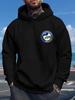 Black Hoodie - All-Season Pullover Sweatshirt with Hood