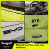For BYD Dolphin Surf Atto1 Dolphin Mini 2023 2025 Car  Black Emblem Badge Rear Letter Decorative Sticker Modified Exterior Pwaxk99