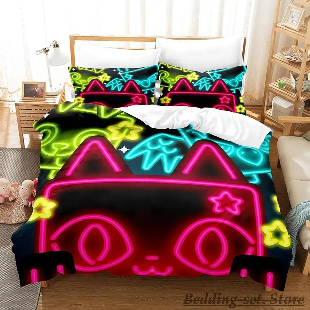 Game Pet Simulator X Bedding Set Single Twin Full Queen King Size Bed Set Adult Kid Bedroom Duvetcover Sets Parure De Lit Bed