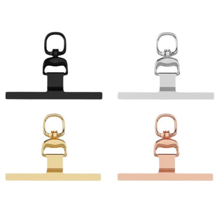 Ultra-Thin Mobile Lanyard Clip Case: Stainless Steel Connector with Buckle