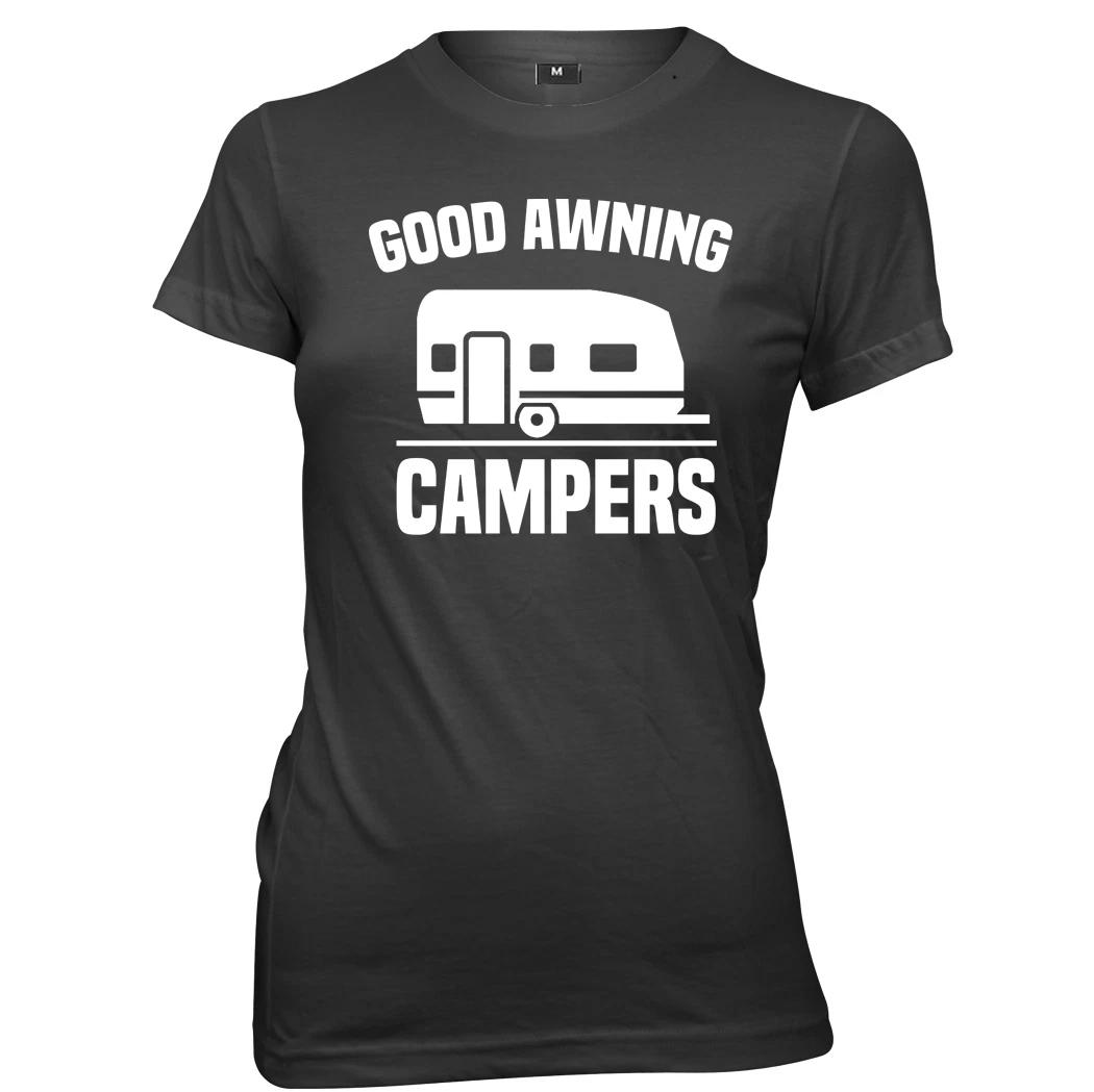 Good Awning Campers Womens Ladies Funny Slogan T-Shirt L