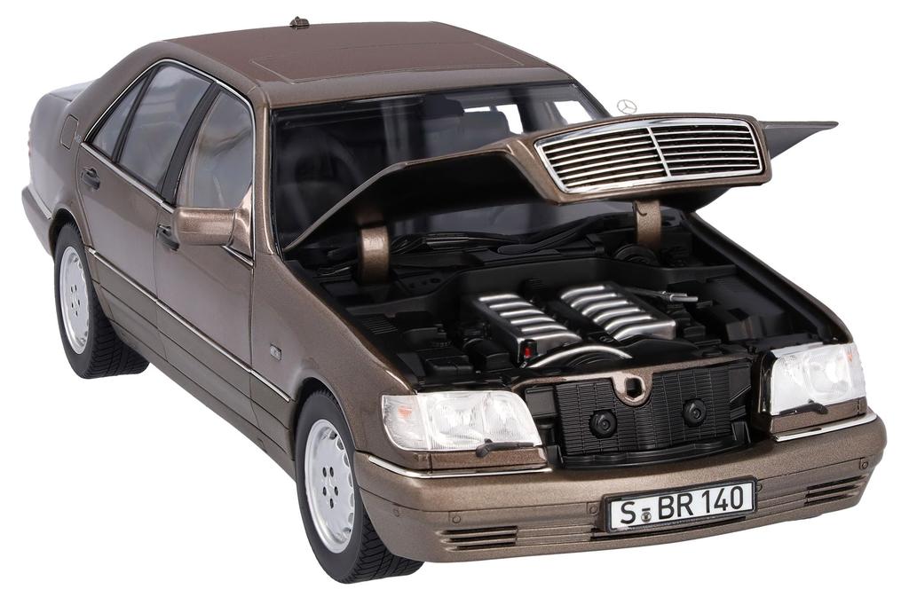 Genuine S 600 W140 Scale Impala Brown [Mercedes-Benz Collection] 1/18