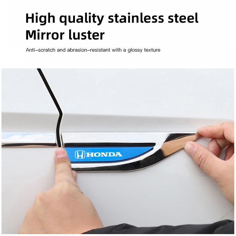 Honda Metal Stickers 2Pcs Car Body Decoration Stickers For Honda Civic FIT Accord Prelude CRV 5th City CRZ CRX Jazz HRV Pilot