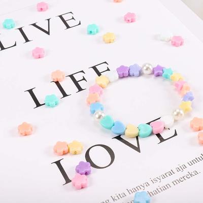 Letter Beads Loose Beads for Jewelry Making DIY Pendant Crafted Candy Color Hand-Beaded Flower Star Strawberry Beads With Hole