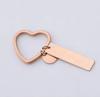 10Pcs/Lot Strip Blank Mirror Polished Stainless Steel Keychain For DIY Custom Women's Men's Keychain