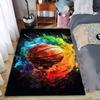 Colorful Basketball Splash Design Carpet for Living Room or Bedroom Suitable for Use As an Anti-slip for Living Room Bedroom Sofas