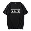 2025 Summer New Oasis Rock Band Vintage American Retro Men's T-shirt Pure Cotton Loose Men's and Women's Short Sleeve T-shirt