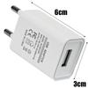 EU Plug 5V 1A Universal USB Wall CellPhone Charger Portable Charging Block Travel Power Adapters For IPhone IPad Samsung Xiaomi