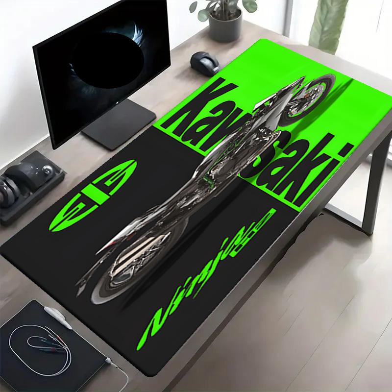 Kawasaki Print Mouse Pad, Anti‑Slip Desktop keyboard Mat, for PC Laptop Gaming Working Daily Use, Cool Festival Birthday Gift