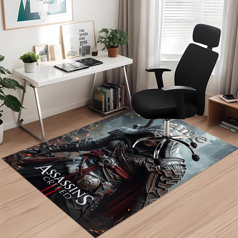 Custom Name Assassin'S Printed Carpet Rug For Office Chair Living Room Bedroom Kitchen Room Decor Gifts