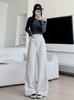 Women's High Waist Drawstring Wide Leg Sweatpants Casual Loose Trousers with Pockets