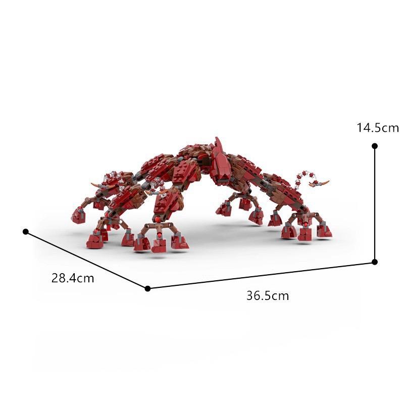 MOC Mind Flayer Monster Bausteine Set Für Strangered Modell Vecna Uhr Figuren Eleven Van Steine Puzzle DIY Spielzeug Kindergeschenke