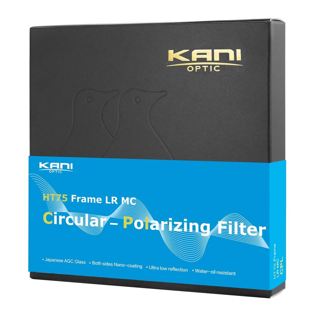 KANI 75mm Weitwinkel PL Filter HT75 Rahmen LR MC CPL Zirkularer Polarisationsfilter für 75mm Weitwinkelhalter Quadratischer Filterzubehör 805515 "HT75"