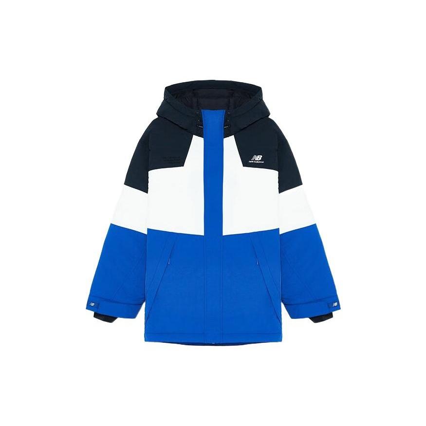New Balance Color Block Windbreaker Asia Sizing  Blue White Black  Unisex 5PC44593-NV L