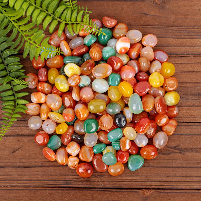 Yuhuashi Natural Colorful Agate Pebbles for Aquariums, Landscaping, and Flower Pots