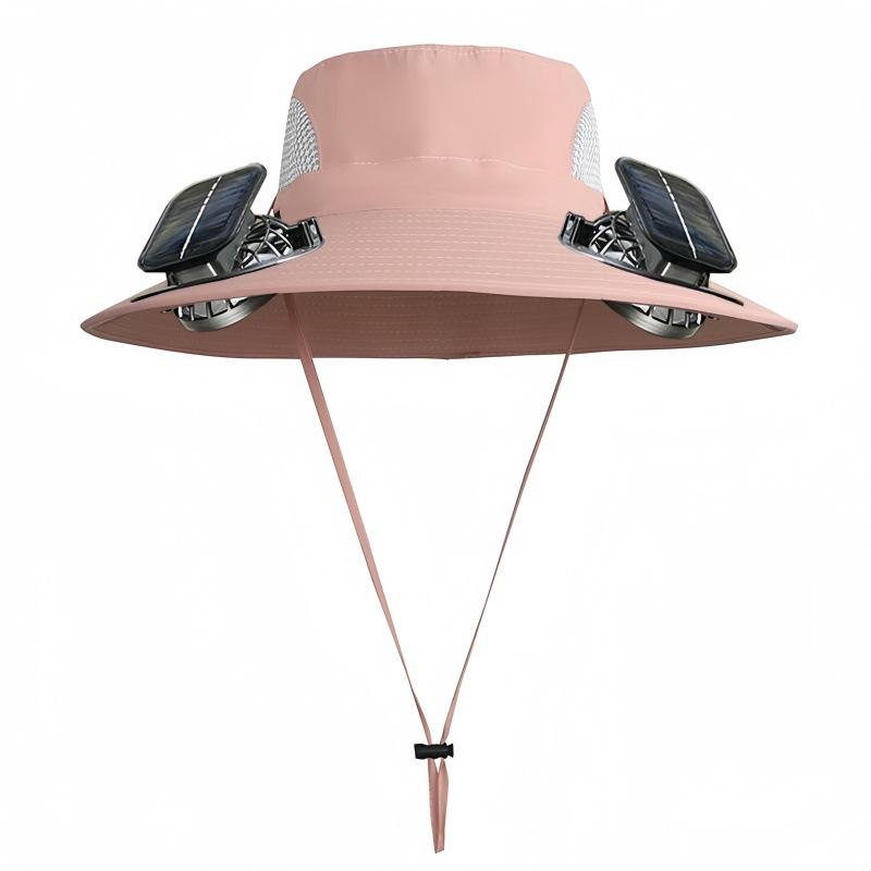 New Men's Fishing Cap Solar Charging Fan Outdoor Work Summer Casual Mountain Climbing Travel Fisherman Hat Sports Entertainment