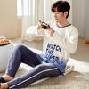 Men Pajamas Set Long Sleeve Pijama for Male L-3XL Size Homewear  Cotton Loungewear Nightie Sleepwear Man Pyjama