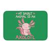 Custom Smiling Leucistic Axolotl Doormat Non-Slip Entrance Bath Kitchen Door Floor Mats Salamander Animal Living Room Carpet Rug