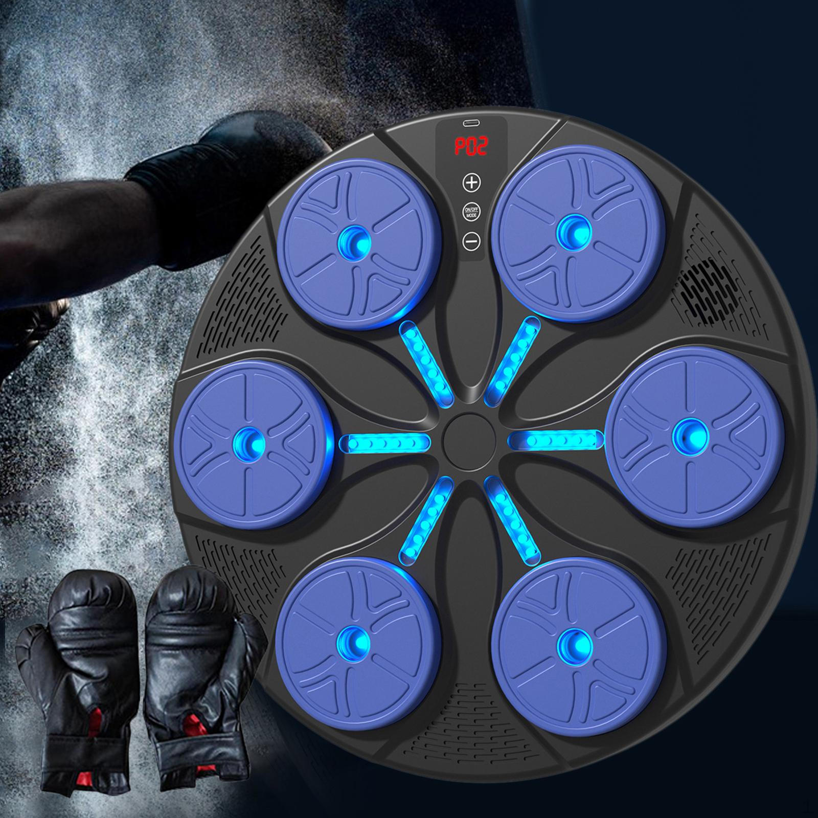 

Боксерский тренажер, тренажер с перчатками, оборудование для мешков с песком, музыкальная настенная мишень синий