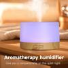 500ML Aroma Humidifier Ultrasonic Cool Mist Diffuser with Colorful LED Light Wood Grain Scent Diffuser for Bedroom Home Office