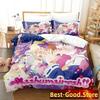 Show By Rock! Bedding Set Cartoon Anime Three-Piece Set Adult Kid Bedroom Duvetcover Sets 3D Kawaii Cute Girls