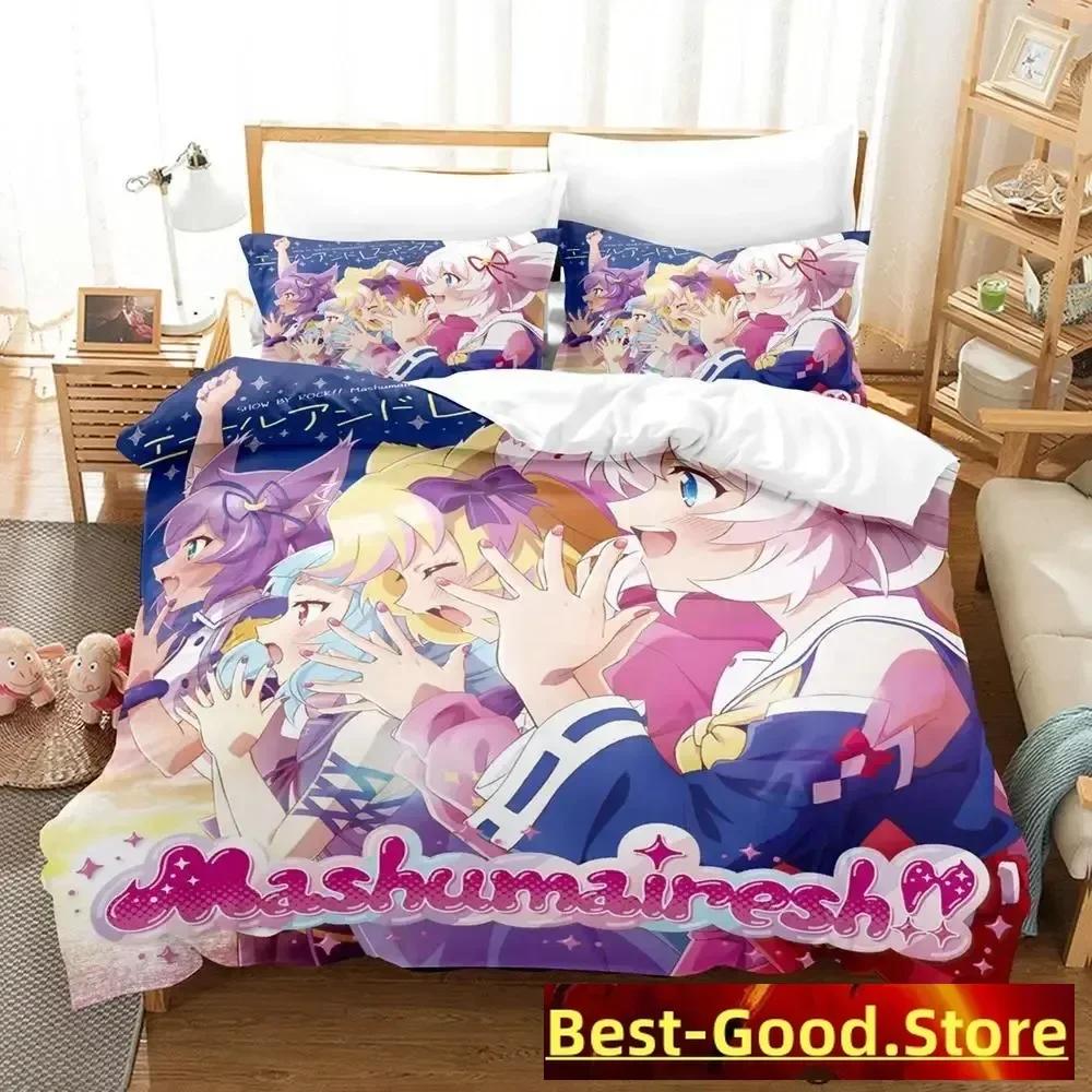 Show By Rock! Bedding Set Cartoon Anime Three-Piece Set Adult Kid Bedroom Duvetcover Sets 3D Kawaii Cute Girls