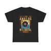 Record Player Graphic T Shirt Vintage Retro Unisex Heavy Cotton Tee