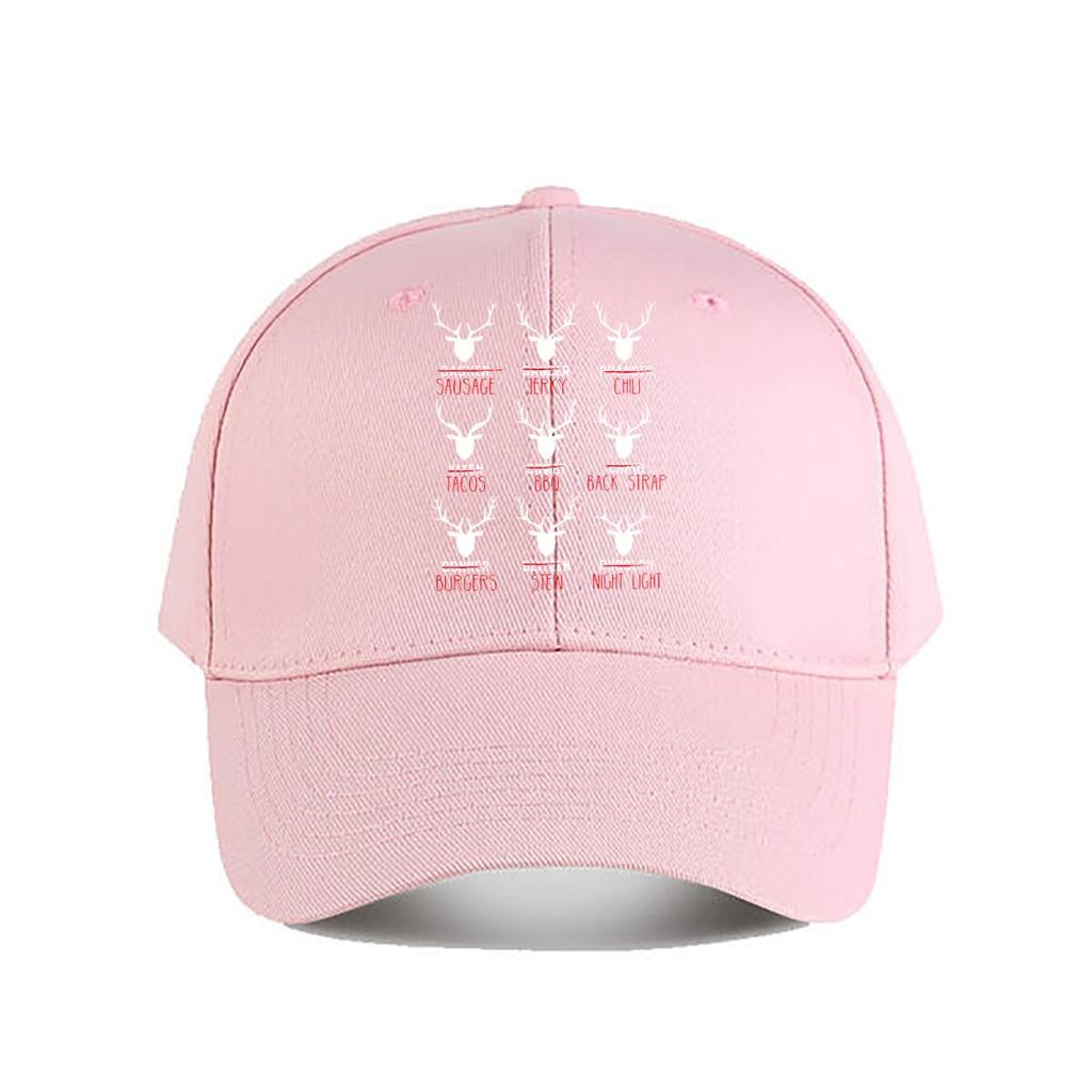 Funny Reindeer Food Christmas Baseball Cap Fashion Unisex Sunhat Womens Outdoor Sports