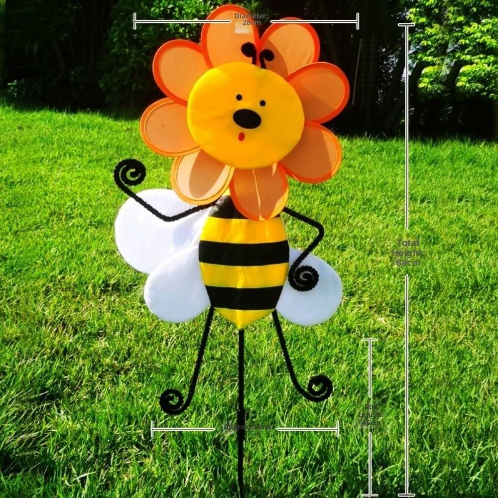 Colorful 3D Animal Belly Spinning Windmill Rainbow Oxford Cloth Windmill  Home Garden Decoration