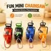 Plastic Power Saw Bag Pendant Pull Rope Logging Saw Toy  Gift Toy Key Decor