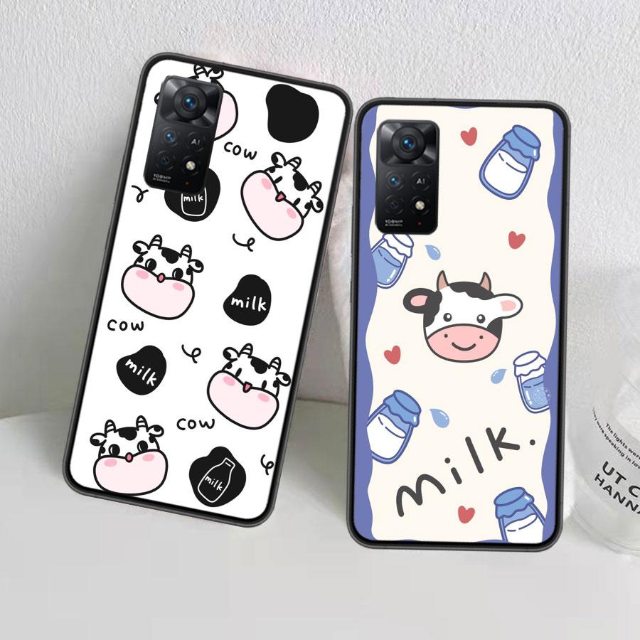 New Cute cow print Phone Case For Redmi Note 13 Pro 5G Plus 12 12C 10 10A 10C 9 9A 9C 9T 8 8A K60 K70 Pro Xiaomi Cover 7 7A 6 6A