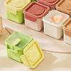 3 Stück Eiswürfelbox mit dicht schließendem Deckel Mini-Quadrat-Eiswürfelform für geruchsfreie Lagerung Mehrzweck-Lebensmittelechter PP-Eiswürfelbereiter Küchenzubehör