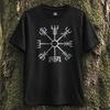 Vegvisir Shirt - Wikingerkompass, Nordische Mythologie, Nordisch-Paganisches Grafik-T-Shirt
